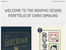 Tablet Screenshot of chrisdimauro.com